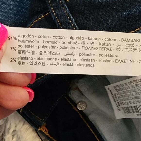 Zara High Rise Flare Leg Denim Jeans Dark Wash Fitted Waist Wide Leg Trousers 4 - Picture 11 of 11